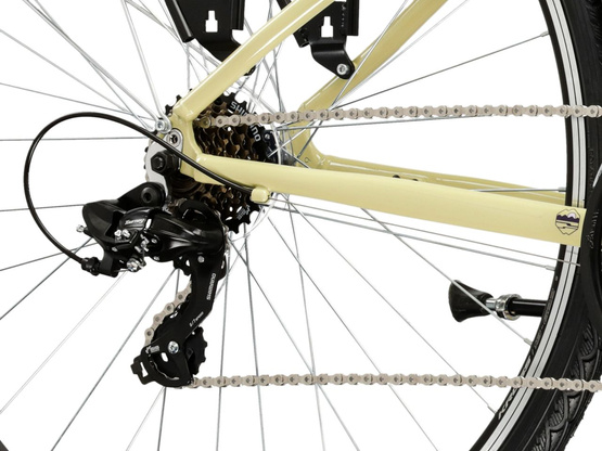 KROSS TRANS 1.0 D L(19") 28 rower BEŻOWY FIOLETOWY POŁYSK