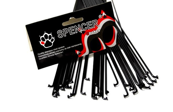 Szprycha 292 Spencer czarna nierdzewna 36 szt b/ nypla