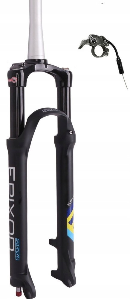 Widelec rowerowy amortyzowany 27,5 SR SUNTOUR SF16 EPIXON9 RLR czarny mat Taper SL272 9mm, 120mm