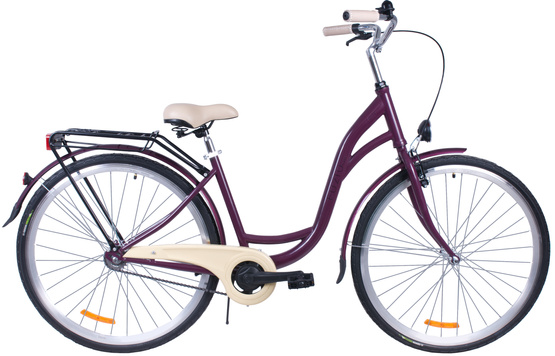 Rower Fuzlu City 28 S1 fioletowy