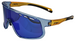 Okulary TRH-102-4 transparent blue/yellow black PC