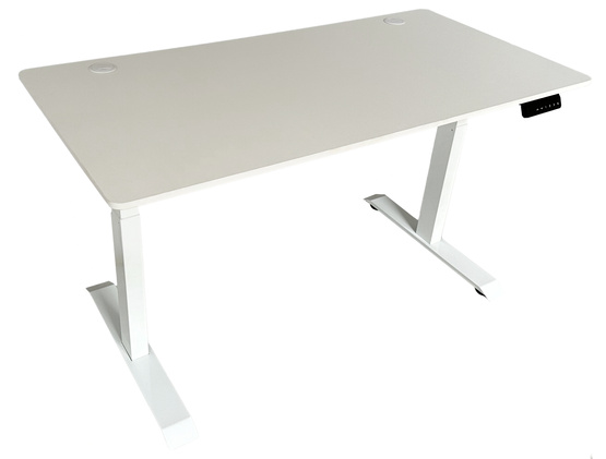 Biurko regulowane VertiGo Dual RXD2-3-3RR białe 140x70 cm Wysokość: 71-120 cm