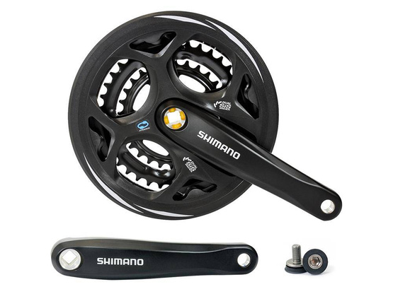 Mechanizm korbowy 8rz czarny SHIMANO FC-M311 48/38/28 170mm