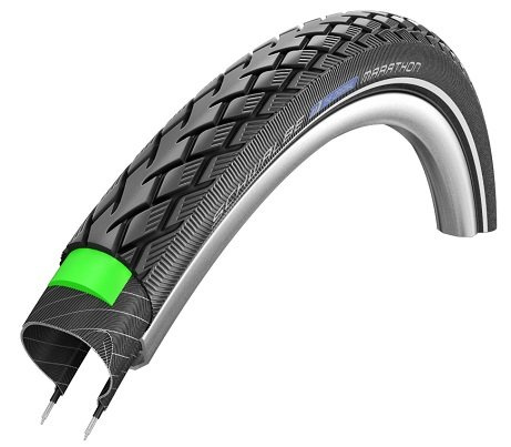 Opona rowerowa Schwalbe Marathon 28x1.25 green