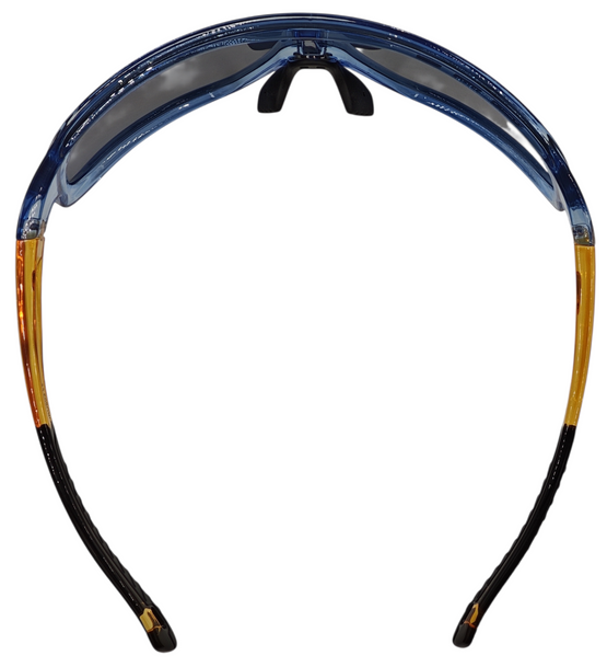 Okulary TRH-102-4 transparent blue/yellow black PC