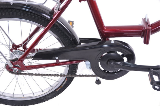 Rower składak 20" Uniwersal bordowy