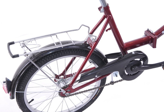 Rower składak 20" Uniwersal bordowy