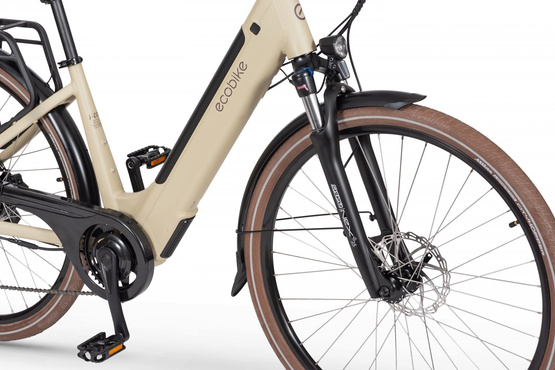 Ecobike rower elektryczny X-CITY Cappucino V2 L 28 17"
