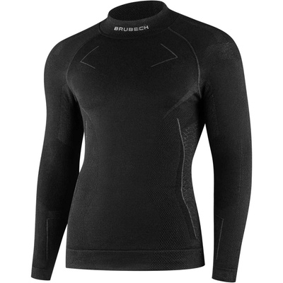 Bluza męska Brubeck Extreme Merino czarny M LS1666M