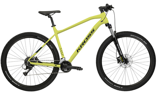 Kross Level 1.0 29 L(19") rower limonkowy/czarny mat (D5,D4,D12)