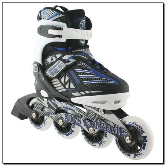 Łyżworolki Nils Extreme NA9014 A niebieskie rozm. S (31-34)
