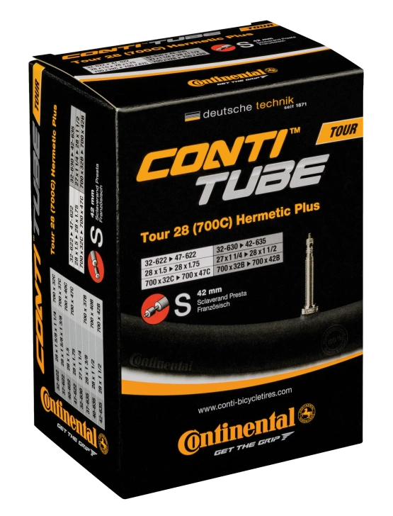 Dętka rowerowa Continental Tour 28 Hermetic Plus presta 42mm 32-622/47-622