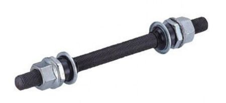 Oś piasty rowerowej przód Quando cr-mo kpl. 3/8*93*140mm