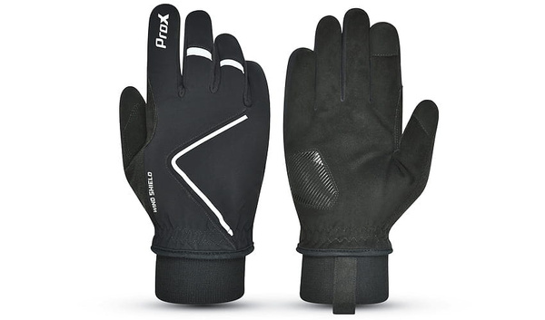 Rękawiczki rowerowe PROX długie Prosoft czarne M softshell comfort fit
