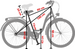 Rower miejski Kozbike 26" (K24-S3) morsko biały 3B (2P2)