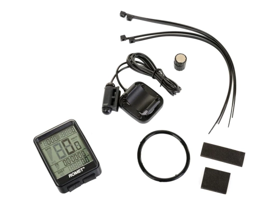 Licznik rowerowy przewodowy BKV 1517 czarny et/ logo Romet