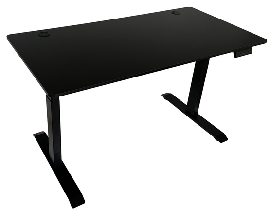 Biurko regulowane VertiGo Dual RXD2-3-3RR czarne 140x70 cm Wysokość: 71-120 cm
