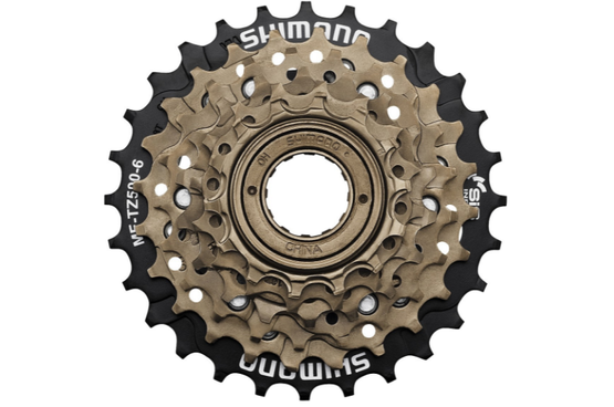 Wolnobieg 6-rzędowy SHIMANO Tourney MF-TZ500 14-28T, brązowy