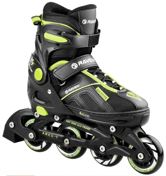Rolki Raven Pulse black/lemon 33-36 (s)
