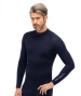 Bluzka męska Brubeck Extreme Wool granatowy XL LS11920