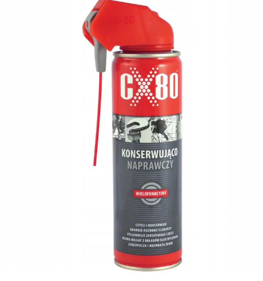 CX-80 250ml duo-spray aplikator płyn konserwująco-naprawczy wielofunkcyjny (czerwony)