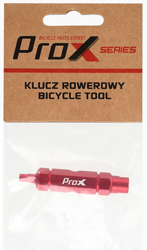 Klucz prox do zawórów av/presta, czerwony