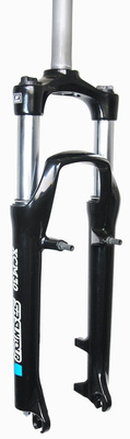 Amortyzator 28" SR Suntour XCM skok 100mm 1", 25cm Ahead, piwoty, sprężyna, czarny