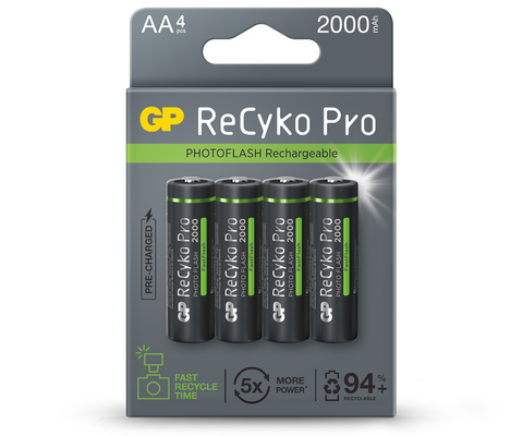 Bateria R6 AA 2000MAh GP battery photo flash GB4