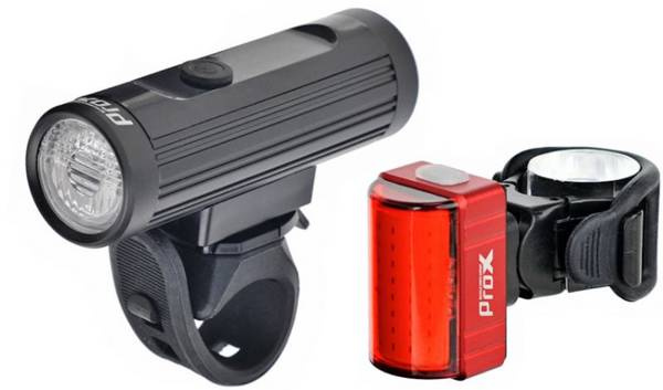 Lampy rowerowe zestaw Prox Hamal set 600Lm + zeta 80Lm USB