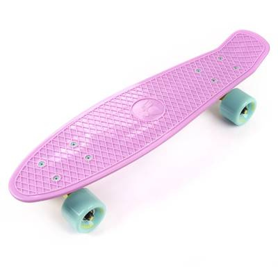 Deskorolka Meteor plastikowa pastel pink/mint/yellow