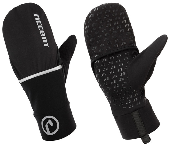 Rękawiczki ocieplane Thermal z pokrowcem, czarne M