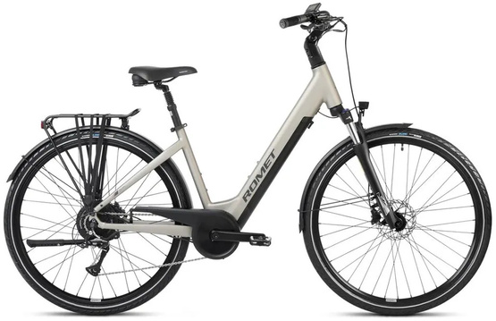 Rower elektryczny Romet e-Modeco URB 1.0 28 M(17") 504WH szampańsko czarny