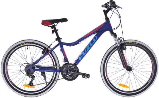 Rower górski 24 Fuzlu Team 24 alu. (14,5") ciemnoniebieski/malinowy/biały