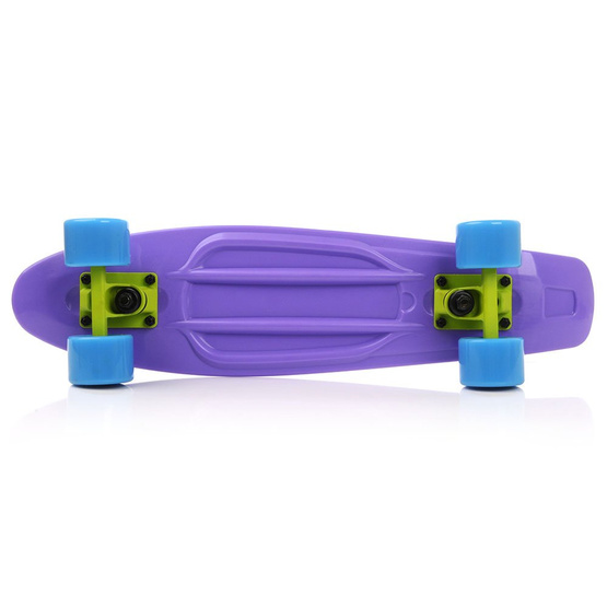 Deskorolka Meteor plastikowa violet/neon blue/neon yellow