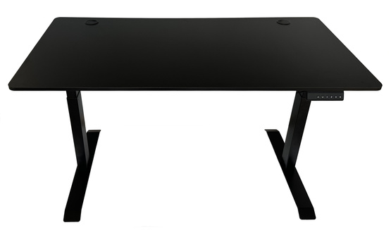 Biurko regulowane VertiGo Dual RXD2-3-3RR czarne 140x70 cm Wysokość: 71-120 cm