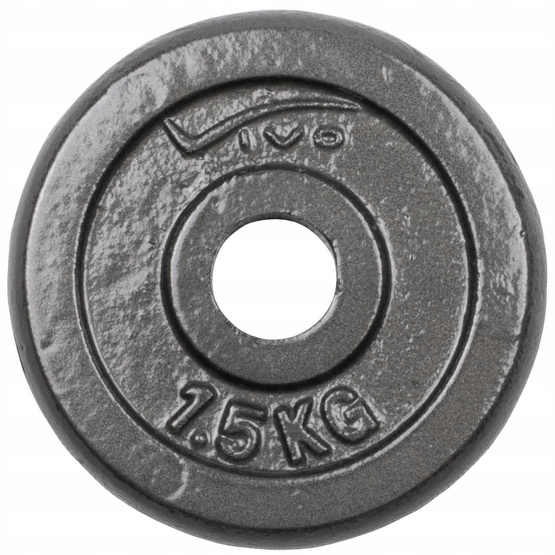 Obciążenie żeliwne Vivo czarne 1,5 kg 