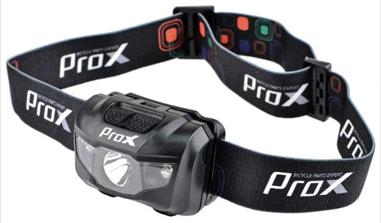 Lampa przód Prox czołowa Cygnus czarna 3 Led, 3xAAA, 145 Lm