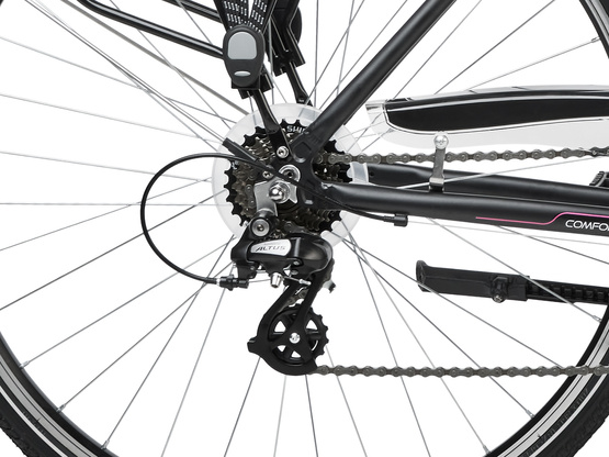 Rower Romet Gazela 1 28 L(20") czarno-różowy (M3S6)