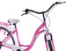 Kozbike City 28 7s rower różowo - biały (K4) (K10)