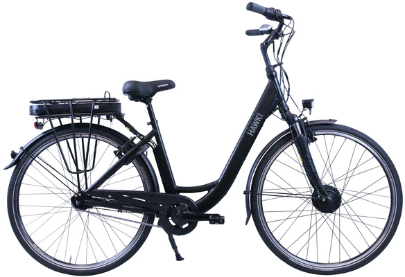 Rower Elektryczny 28" HAWK E-City Wave 46 cm Matt Black