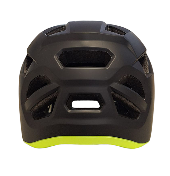 Kask rowerowy MOON KS30 rozm. L (58-61m) czarny mat + fluo zielony AVO