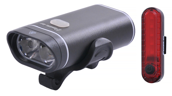 Zestaw lamp rowerowych FUZLU J&K-2295+J&K2262-2 500Lm + 40Lm 1800mAh + 200mAh