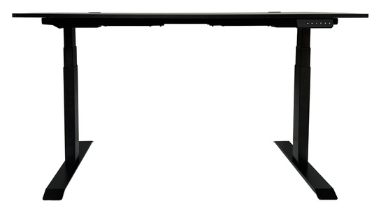 Biurko regulowane VertiGo Dual RXD2-3-3RR czarne 140x70 cm Wysokość: 71-120 cm