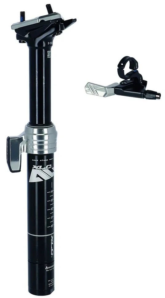 Wspornik siodła rowerowego XLC ALL MTN SP-T10B, 31,6, 350mm, czar Remote, skok 100mm