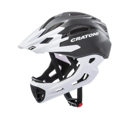 Kask rowerowy Cratoni C-maniac Freeride czarny/biały mat L/XL (58-61 cm)