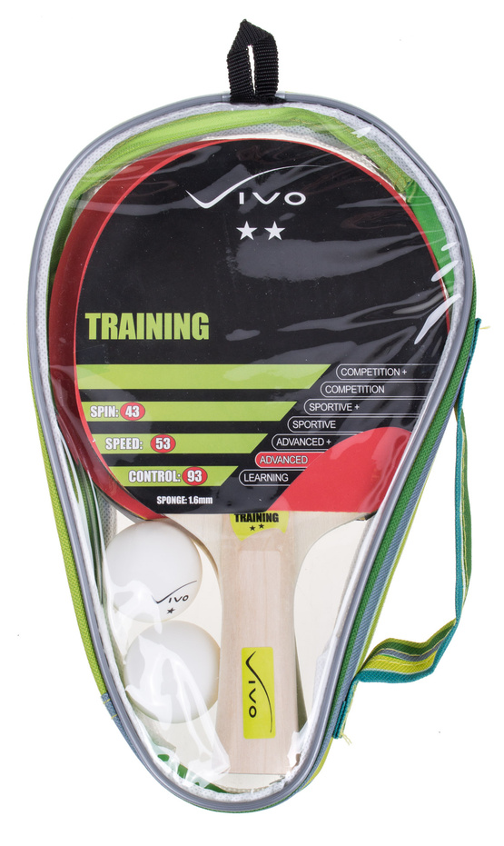 Rakietki zestaw do tenisa stołowego Vivo Training white 