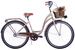 (K29) Rower miejski 28 damski Kozbike beżowo-brązowy 3S (J1)