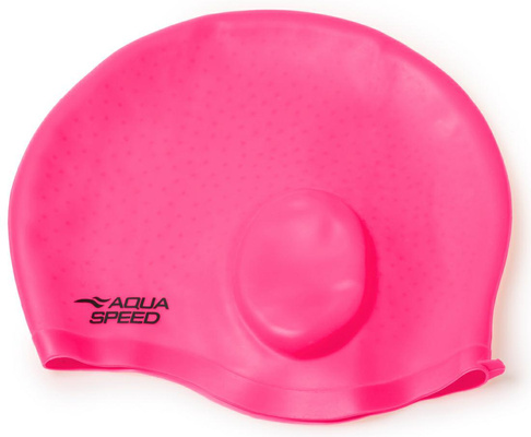 Czepek silikonowy AQUA-SPEED EAR CAP Comfort różowy