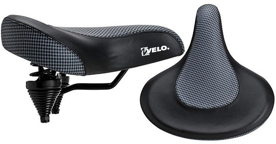 Siodło VELO PROX VL-8088 czarno-białe