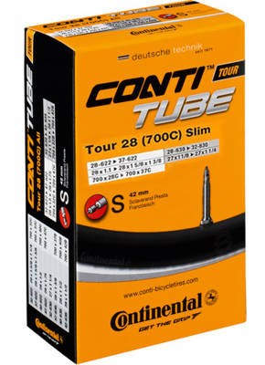 Dętka 28 TOUR SLIM wentyl 42mm presta 28/37-622 CONTI